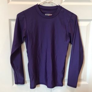 Purple undershirt perfect for sports